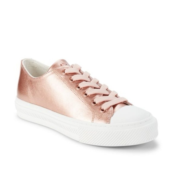 Stuart Weitzman Ollie Sneakers in Rose Gold - Picture 1 of 10